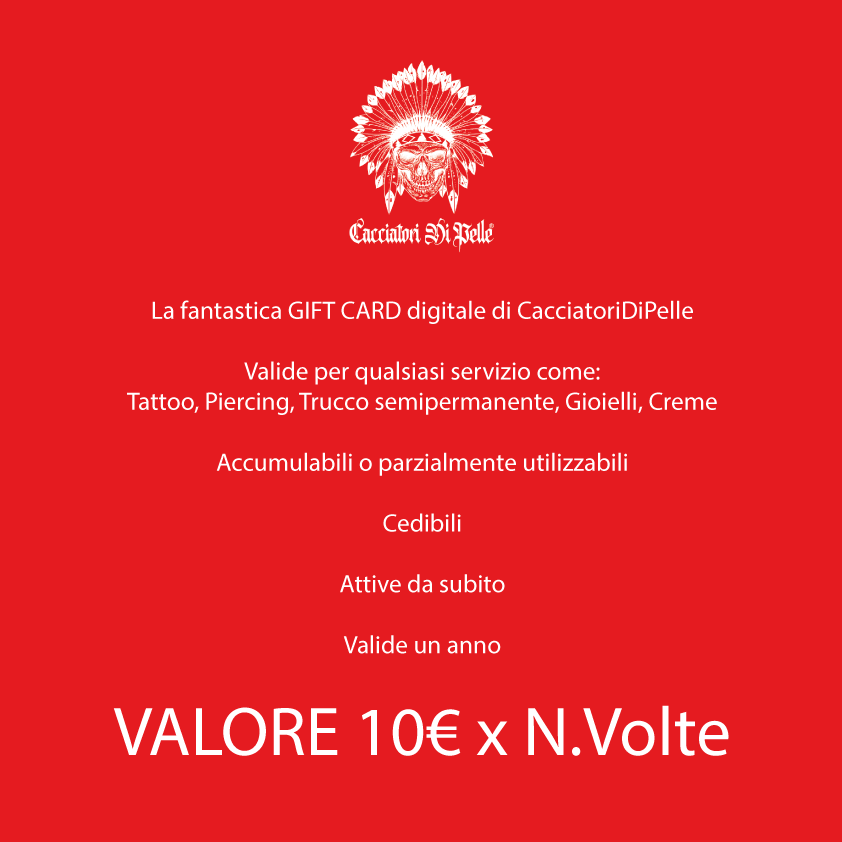 Gift Card 10€ x N. volte